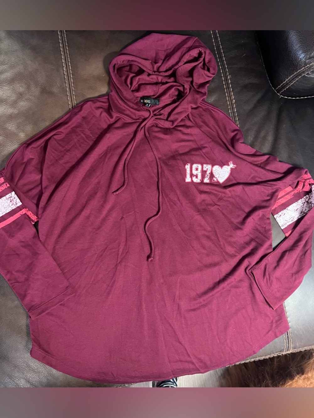 Hooded shirt size large